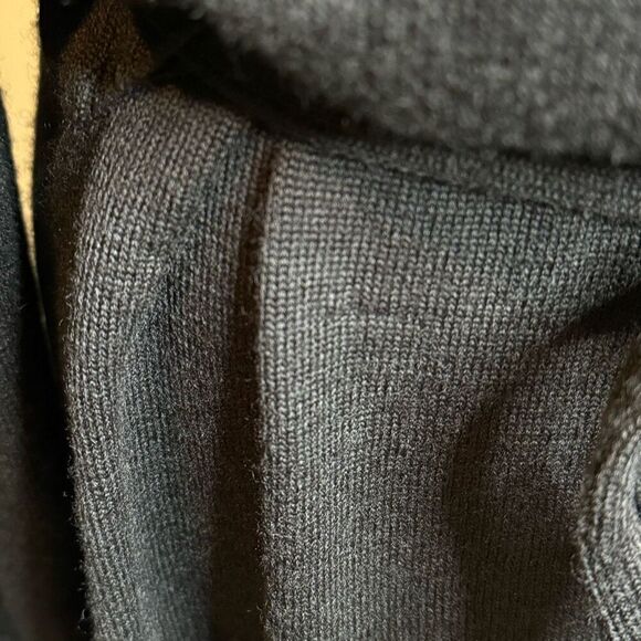 Talbots black wool turtleneck belted sweater dress size XL - Picture 12 of 13